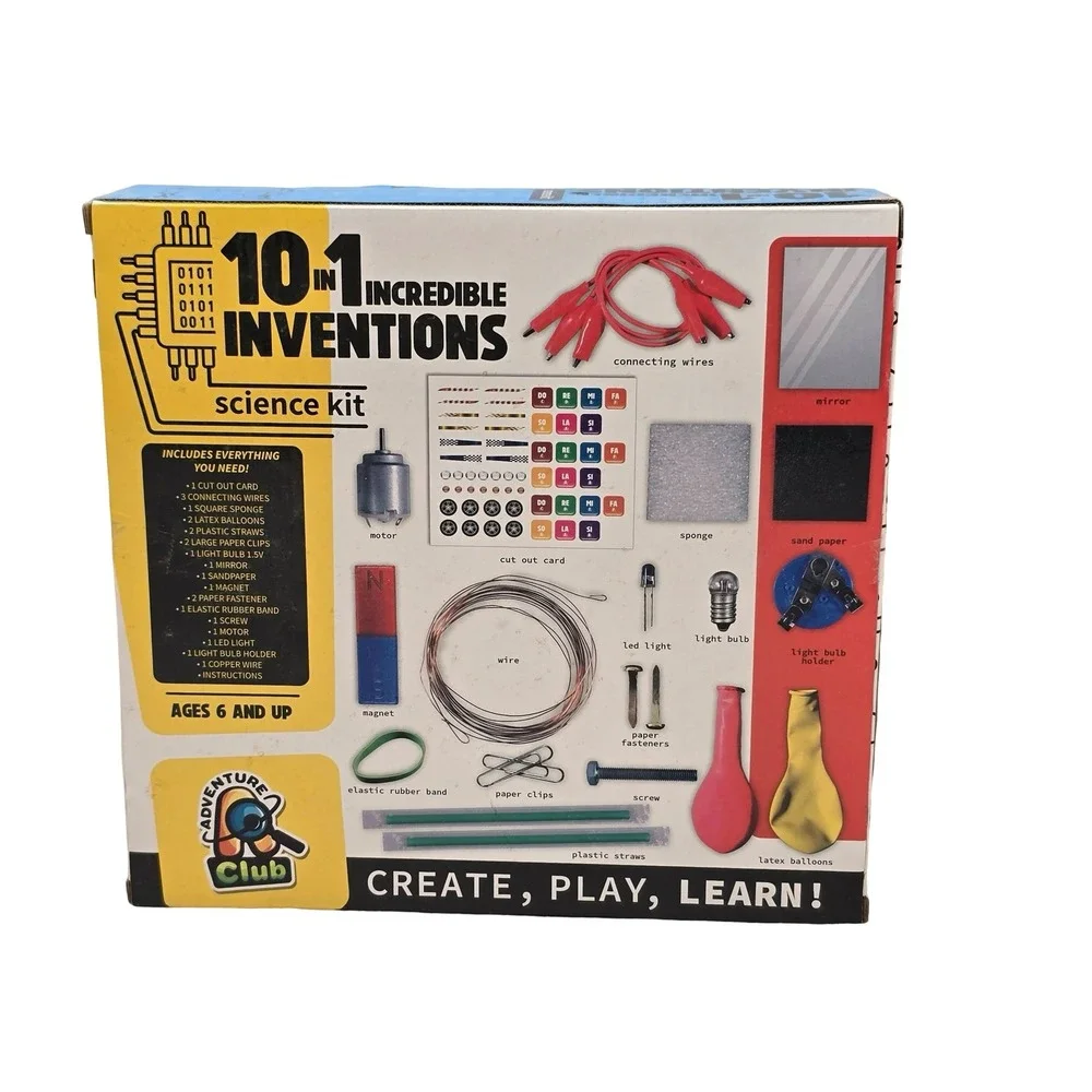 10-in-1 Incredible Inventions STEM Science‎ Kit Kids Learning Experiments